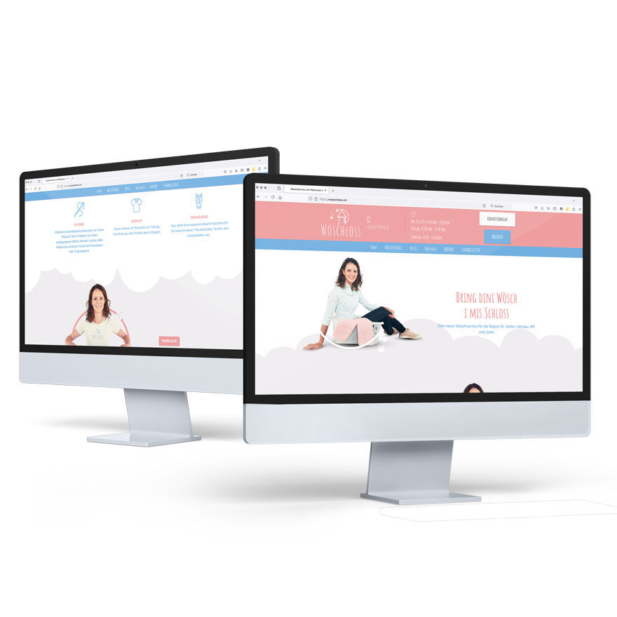 Modernes Webdesign mit responsiver Darstellung für KMU und Start-ups.