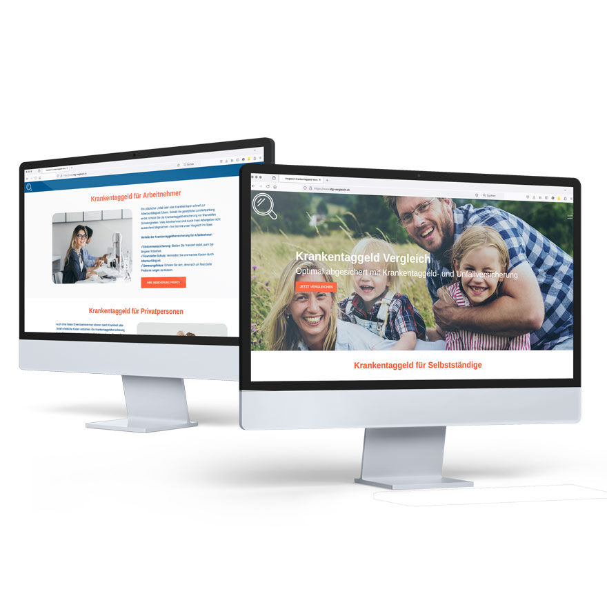 Individuelle Website-Gestaltung – visuell ansprechend und funktional.