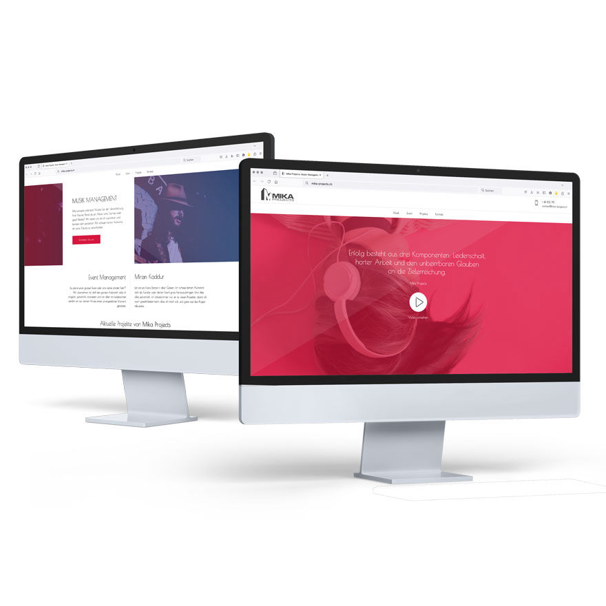 Individuelle Website-Gestaltung – visuell ansprechend und funktional.