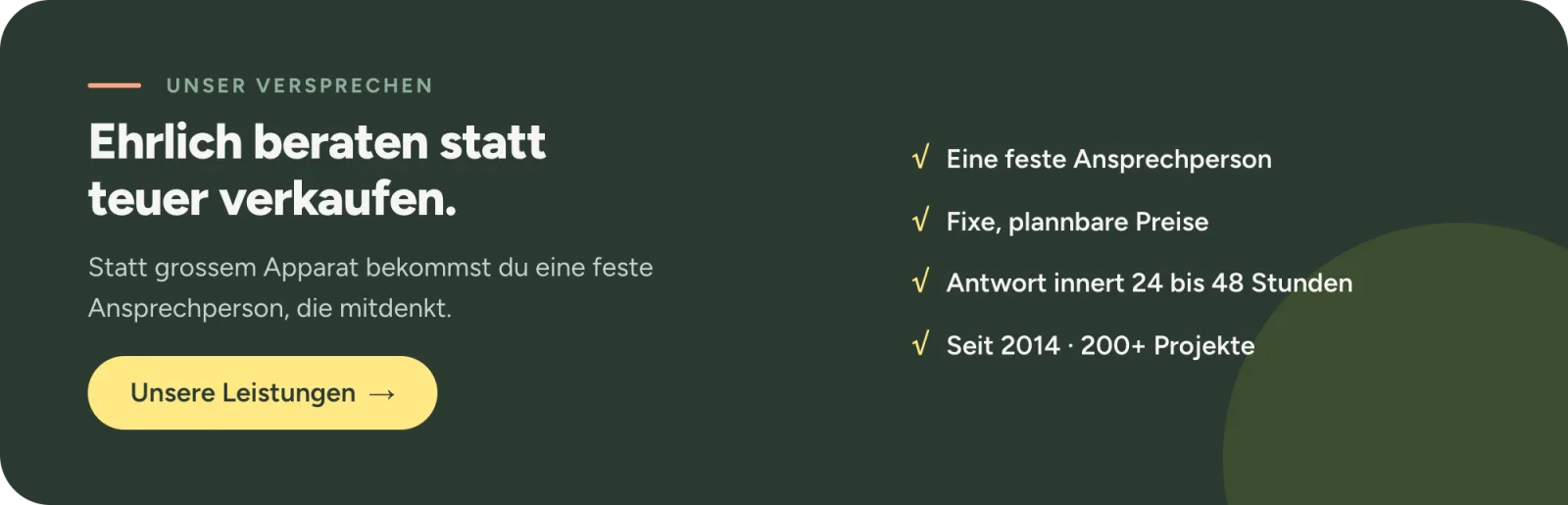 Unsere Leistungen als Agentur - EsWirkt! Werbung zum Festpreis