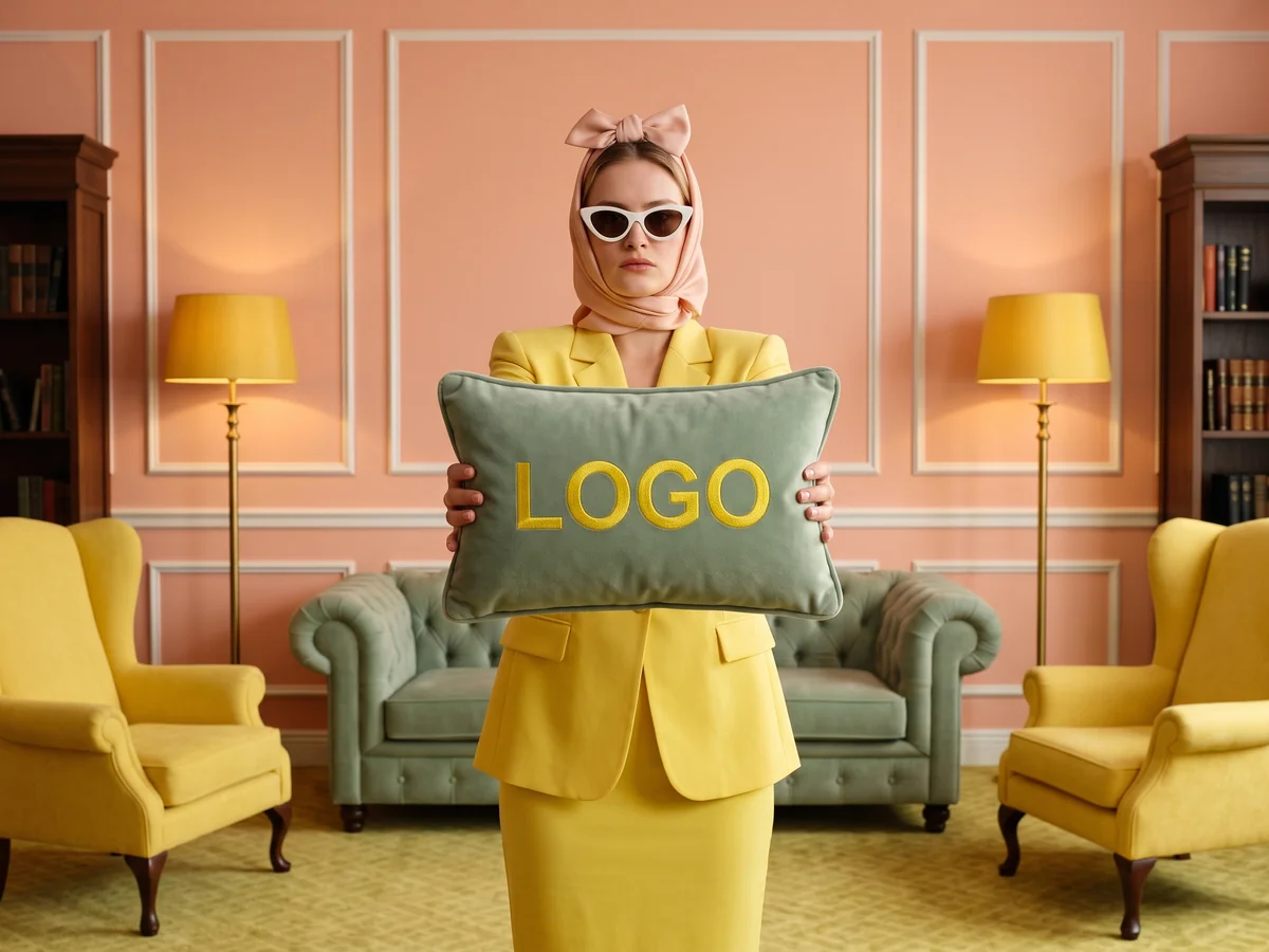 A logo applied to business card, app icon and poster