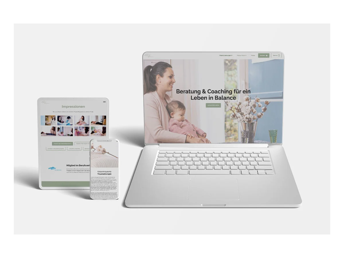 Website Praxis Leben in Balance, Webdesign von EsWirkt!